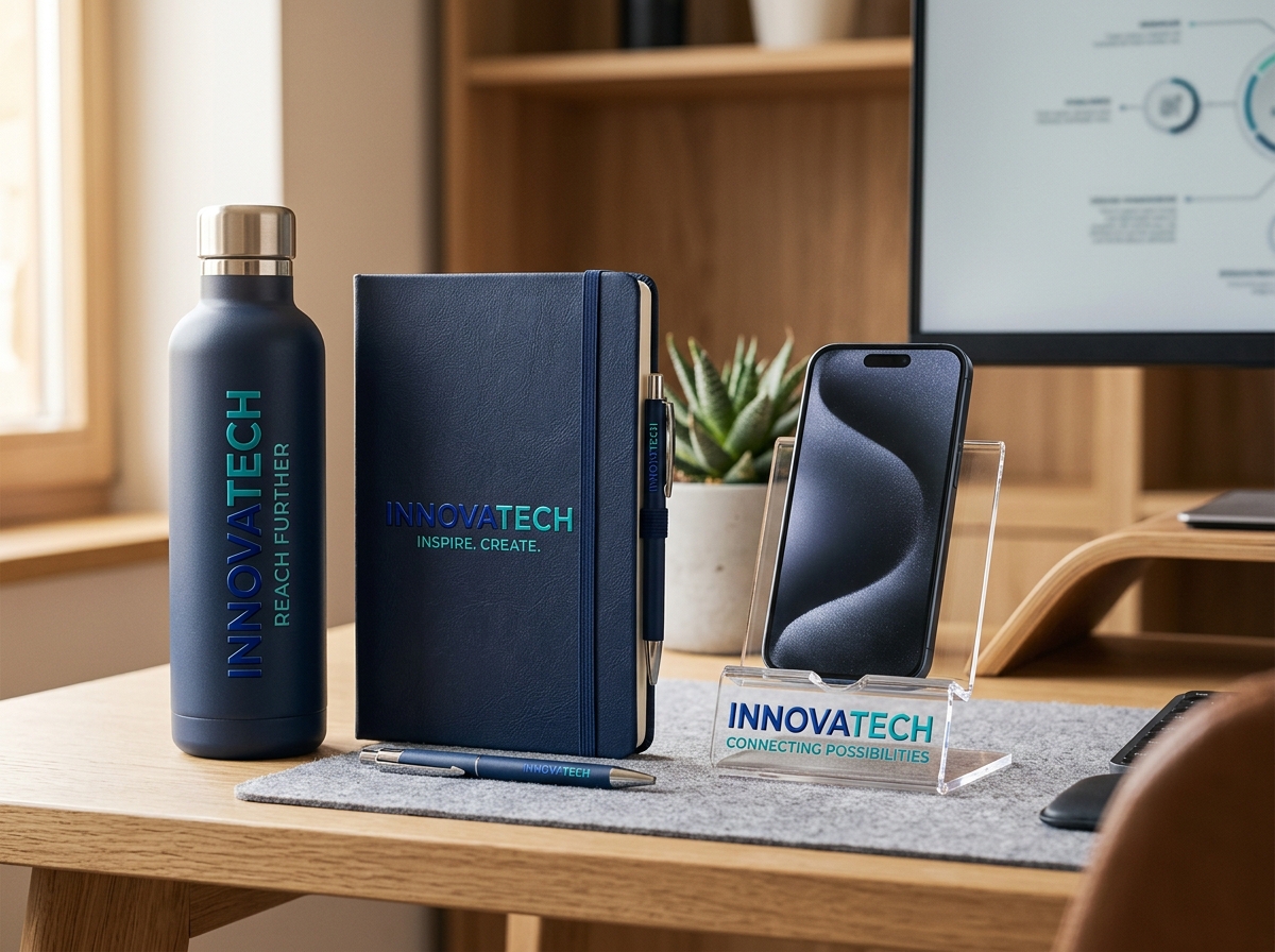 Corporate Merch with UV DTF Embossing